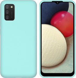 iMoshion Hoesje Geschikt voor Samsung Galaxy A02s Hoesje Siliconen - iMoshion Color Backcover - Mintgroen