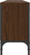 vidaXL - Tv-meubel - met - lade - 200x25x44 - cm - bewerkt - hout - bruin - eikenkleur