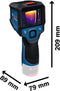 Bosch Professional GTC 12V-450-13 - Warmtebeeldcamera - 256 x 192 px resolutie - IP54