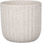 Mica Decorations Dante Bloempot - 17x17x15 cm - Terracotta - Wit