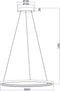 Globo Ralph - Hanglamp - LED - Zwart - 60 x 60 x 120cm