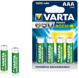 Varta Power Accu NiMH-batterij AAA Micro 1000 mAh 4-pack