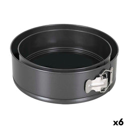 Springvorm Pan Quttin Zwart 20 x 6,8+24 x 7 cm 2 Onderdelen (6 Stuks)