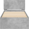vidaXL - Bedframe - met - hoofdeinde - bewerkt - hout - betongrijs - 90x200 - cm