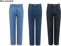 Milanoro - Jeansbroek - Straight fit - W36 - L34 - Donkerblauw