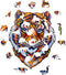 UNIDRAGON Houten Puzzel Voor Volwassenen Dier - Mooie Tijger - 104 stukjes - Small 19x24 cm