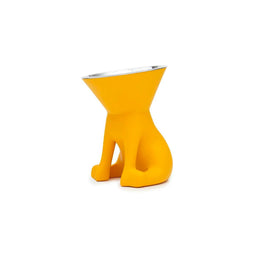 Voerbak voor honden United Pets Elisabeth Yellow Roestvrij staal Polyethyleen 1 L