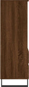 vidaXL - Hoge - kast - 40x36x110 - cm - bewerkt - hout - bruineiken