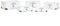 Set decoratieve dozen Home ESPRIT Sanderford Wit Sparrenhout 35 x 22 x 15 cm (5 Onderdelen)