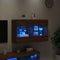 vidaXL - Tv-wandmeubel - met - LED - 98,5x30x60,5 - cm - bruin - eikenkleur