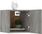 vidaXL - Tv-wandmeubelen - 2 - st - 30,5x30x30 - cm - grijs - sonoma - eikenkleurig