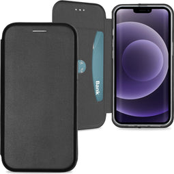 Hoesje Geschikt voor iPhone 13 - Slim Folio Bookcase - Zwart
