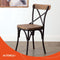 Alterego Cottage Mini Barkruk - Verouderde Walnoten Afwerking - 47x50x100cm