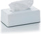 Kela Tissuebox - Kunststof - Glans wit - 9 cm hoog (1 stuk)