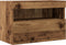 vidaXL - TV - Wandkast - met - LED - Verlichting - Oud - Hout - 60x30x40 - cm