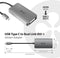Club3D CAC-1510 - USB-C / DVI Adapter - Resoluties tot 3840 x 2160p - Aluminium