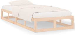 vidaXL - Bedframe - massief - hout - 90x190 - cm