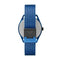 Emporio Armani AR11328 - Polshorloge - 43 mm - Matzwart met blauw bandje