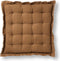 Dutch Decor - BURTO - Stoelkussen van gewassen katoen Tobacco Brown 40x40 cm - bruin - Zitkussen