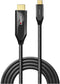 Lindy 43367 - HDMI-kabel USB-C naar HDMI-A - 8K 60Hz - Zwart 1.00 m