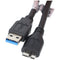 AccuCell data cable compatible with Micro-USB 3.0 - 1.0m - black