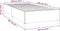 vidaXL - Bedframe - kunstleer - crèmekleurig - 100x200 - cm