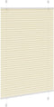vidaXL - Plissé - rolgordijn - 95x150 - cm - stofbreedte - 94,4 - cm - polyester - crème