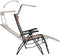 vidaXL - Terrasstoelen - 2 - st - inklapbaar - textileen - taupe