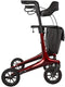 Celeste Carbon Rollator - Ultra Lichtgewicht 5,3 kg - Dempingsbanden - Rood