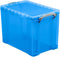 Really Useful Box opbergdoos, kunststof, transparant blauw, verschillende afmetingen