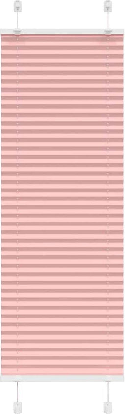 vidaXL - Plissé - rolgordijn - 50x150 - cm - stofbreedte - 49,4 - cm - polyester - roze