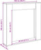 vidaXL - Haardombouw - 100x20x100 - cm - bewerkt - hout - sonoma - eikenkleurig