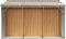 vidaXL - Tuinschuur - 277x279x179 - cm - gegalvaniseerd - staal - lichtbruin