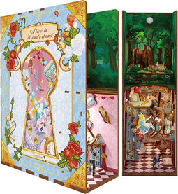 DIY Book Nook Boekensteun Alice in Wonderland, Tone-Cheer, TQ128, 18x8x24,5cm