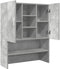 vidaXL - Wasmachinekast - 70,5x25,5x90 - cm - betongrijs