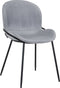 Richmond Stoel Ella Steel velvet (Quartz Steel 806)