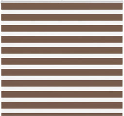 vidaXL - Zebra - rolgordijn - 160x100 - cm - stofbreedte - 155,9cm - polyester - bruin