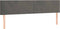 vidaXL Hoofdborden - 90x5x78/88 cm - fluweel - donkergrijs (2 stuks)