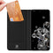 Dux Ducis - Pro Serie Slim wallet hoes - Geschikt voor Samsung Galaxy S21 Ultra - Zwart