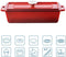 Grand Feu - Geëmailleerde gietijzeren bakvorm - 1,7 l - rood