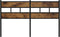 vidaXL - Hoofdbord - 140 - cm - ijzer - en - bewerkt - hout - gerookt - eikenkleurig