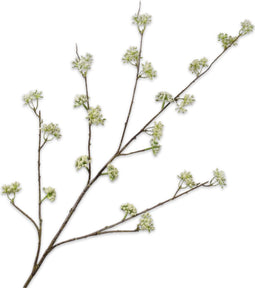 Silk-ka Kunstbloem-Zijden Bloem Dille Tak Crème Lime Groen 115 cm