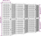 vidaXL - Kamerscherm - met - 6 - panelen - massief - paulowniahout - wit