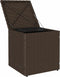 vidaXL - Tuinkrukken - met - kussens - 2 - st - 40x40x43 - cm - poly - rattan - bruin
