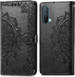 iMoshion Hoesje Geschikt voor OnePlus Nord CE 5G Hoesje Met Pasjeshouder - iMoshion Mandala Bookcase - Zwart