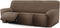 Bankbedekking Eysa JAZ Bruin 70 x 120 x 260 cm
