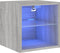 vidaXL - Tv-wandmeubel - met - LED-verlichting - 30x28,5x30 - cm - grijs - sonoma