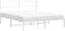 vidaXL - Bedframe - met - hoofdbord - metaal - wit - 160x200 - cm