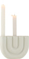 J-Line Kaarsenhouder Boog 5Kaars Keramiek Wit