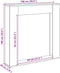 vidaXL - Haardombouw - 100x20x100 - cm - bewerkt - hout - betongrijs